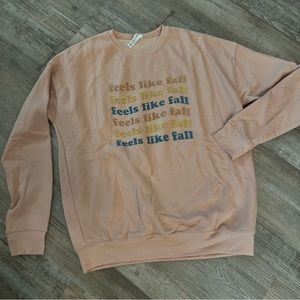 Comfy peach sweatshirt